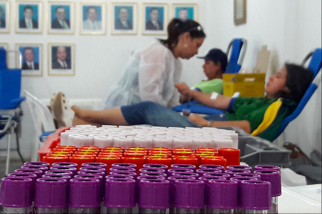 Saúde - Campanha de doação de sangue coleta mais de 50 bolsas 